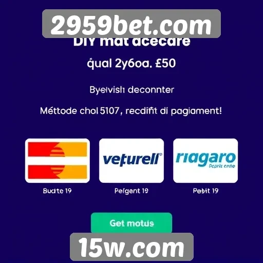 Métodos de pagamento aceitos no 2959bet.com